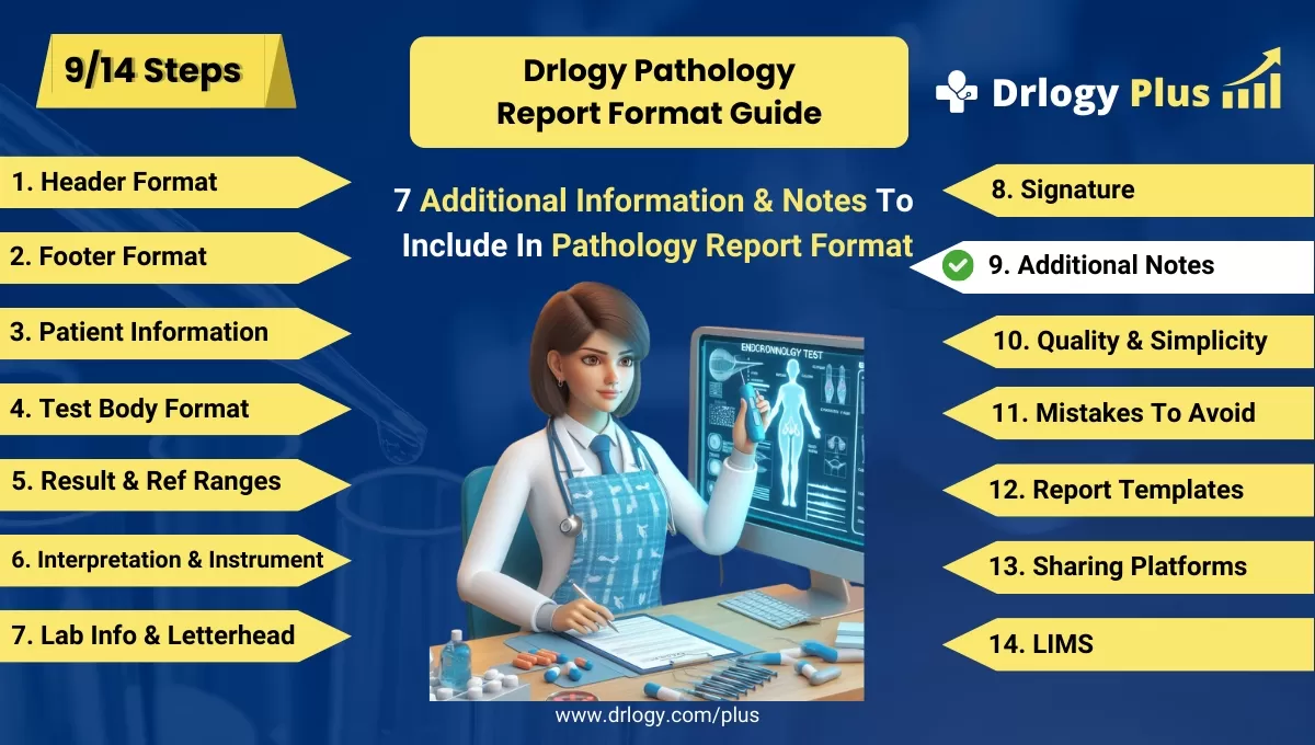 7 Additional Information & Notes To Include In Pathology Report Format