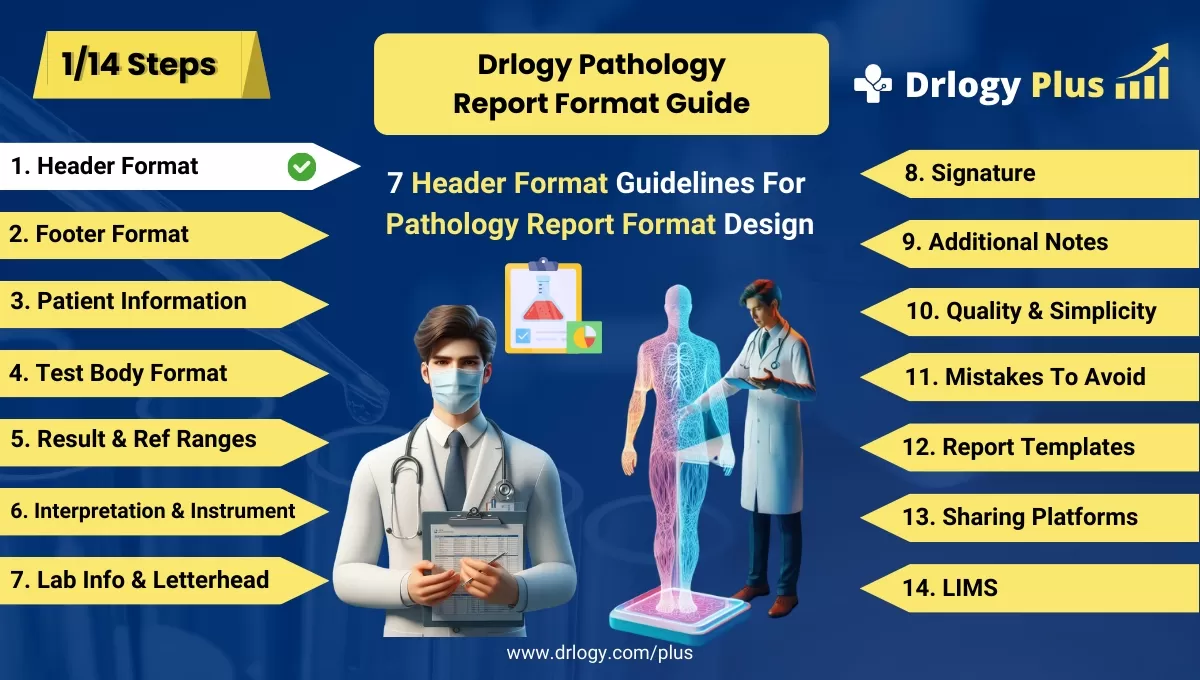 7 Header Format Guidelines For Pathology Report Format Design