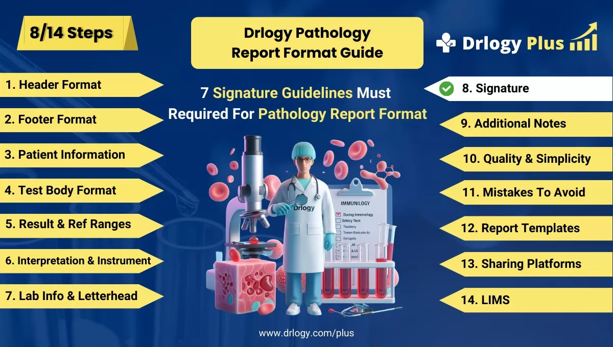 7 Signature Guidelines Must Required For Pathology Report Format