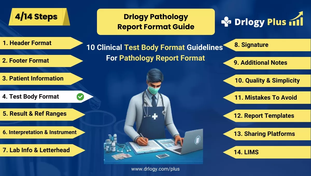 10 Clinical Test Body Format Guidelines For Pathology Report Format