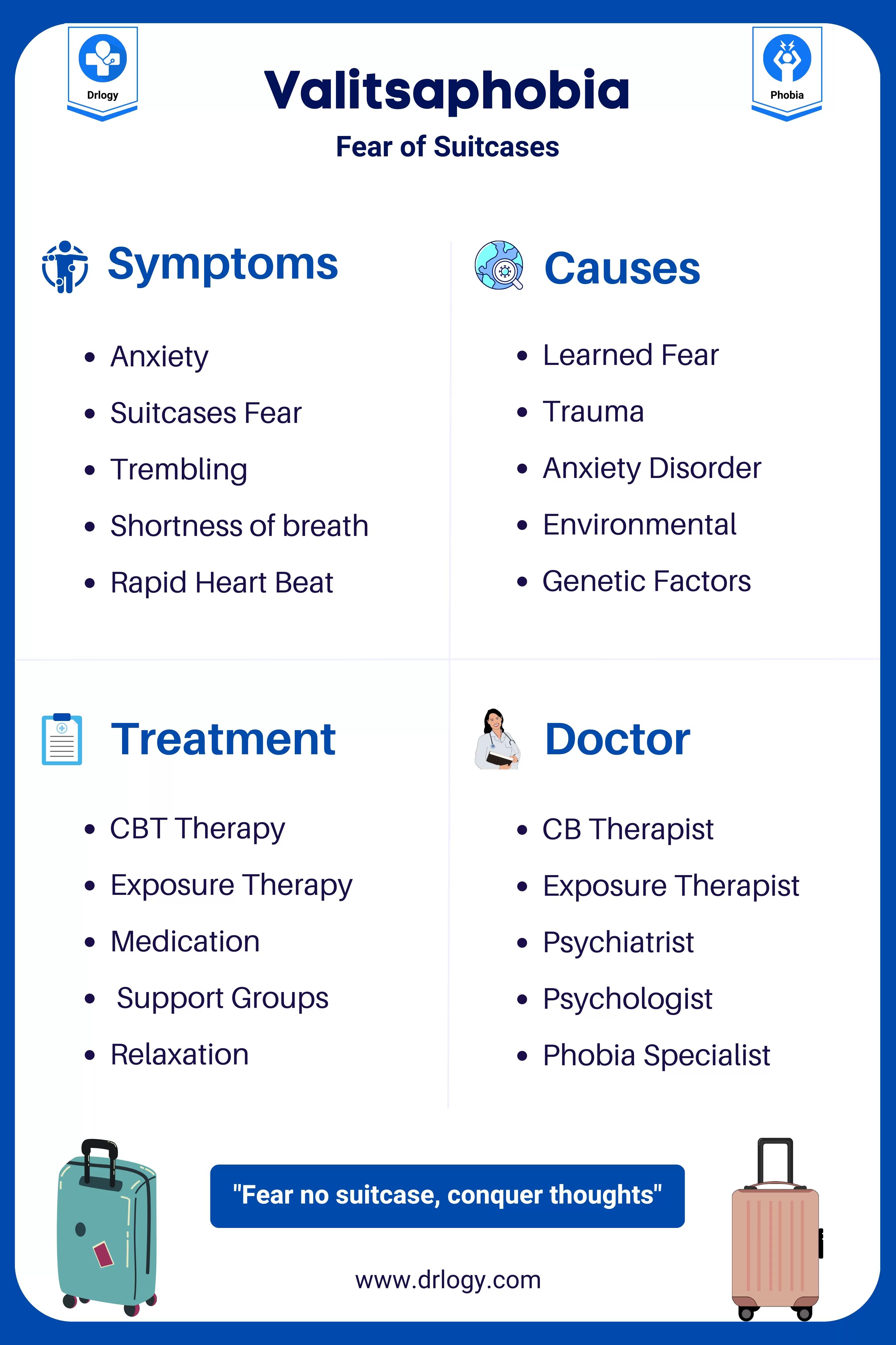 Valitsaphobia (Fear of Suitcases): Causes, Symptoms & Treatment - Drlogy