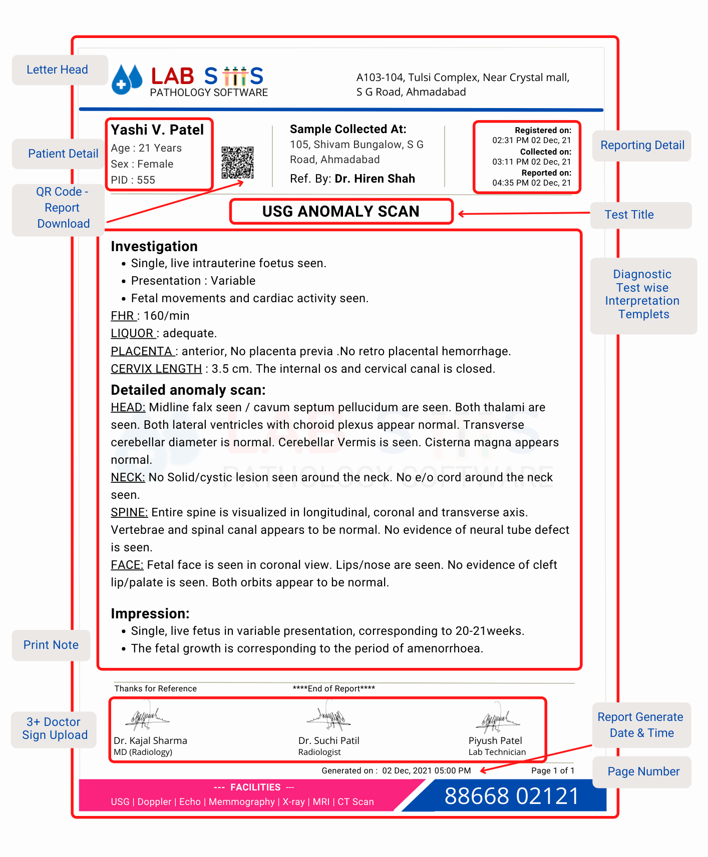 10 USG Report Format Feature For Ultrasound Reporting Software - Drlogy