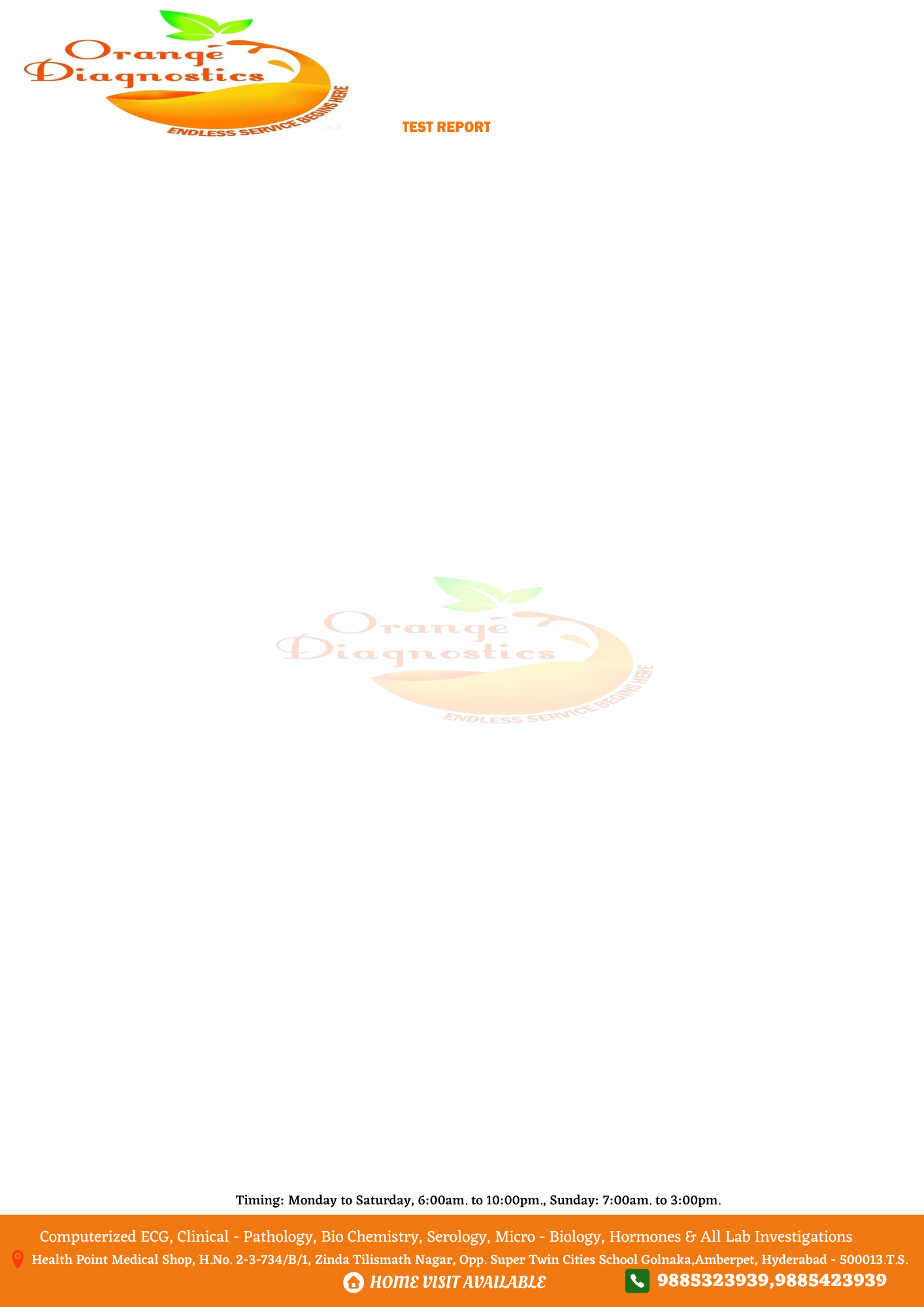 Orage Diagnostics Images/Photos, Amberpet, Hyderabad Orage Diagnostics Images/Photos, Amberpet, Hyderabad