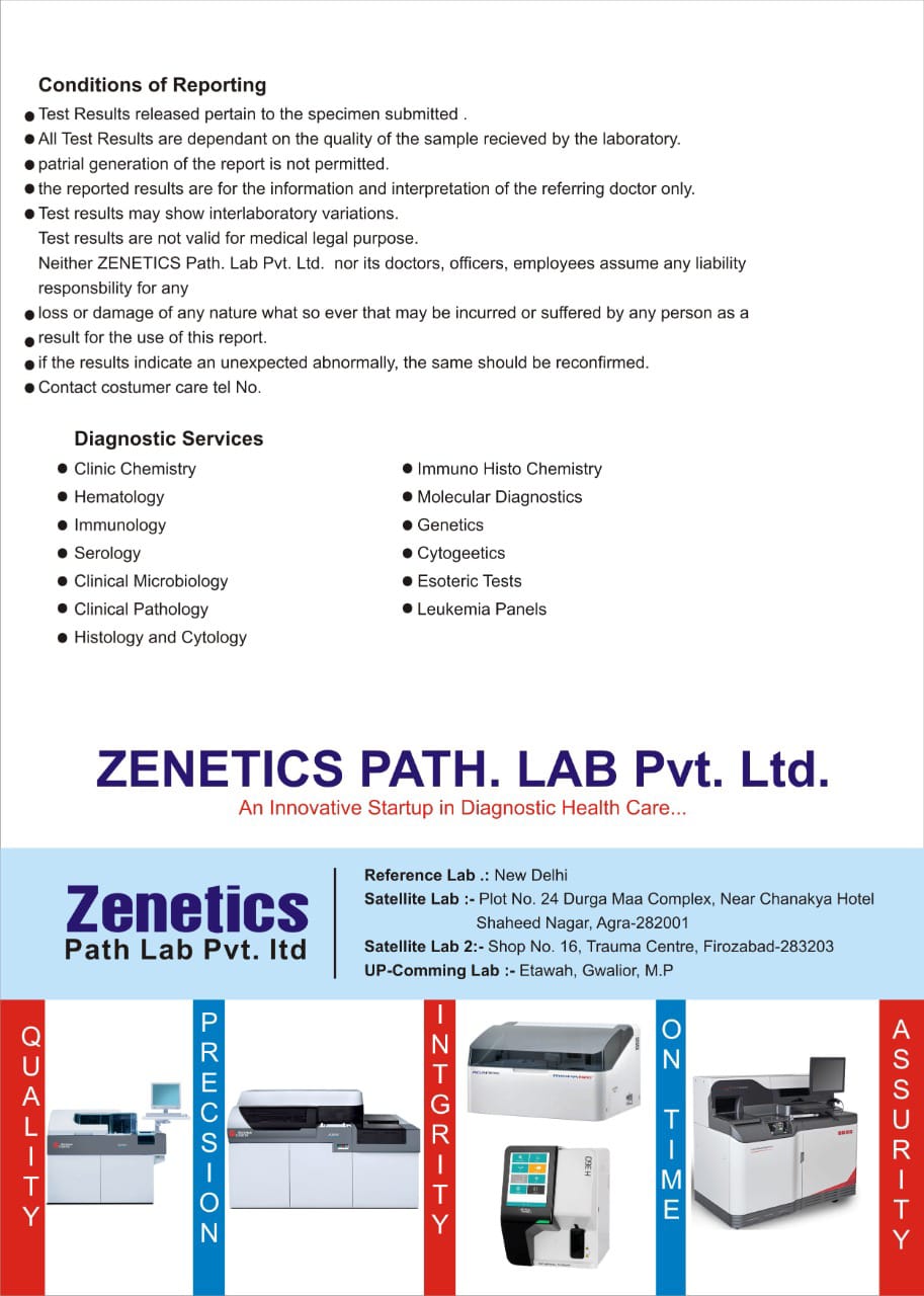 Zenetics Path Lab Images/Photos, Firozabad, Firozabad