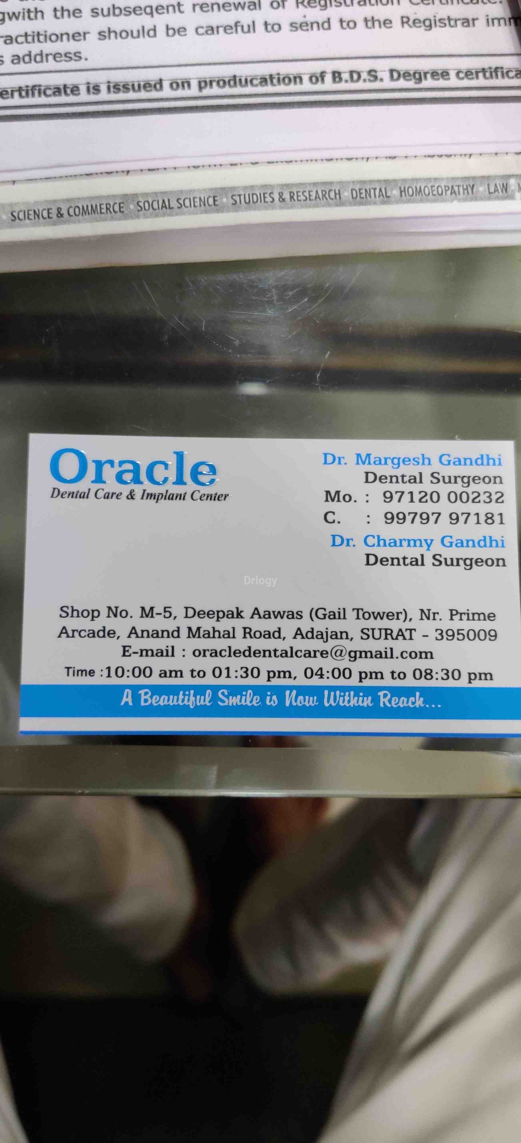 Oracle Dental Care & Implant Centre Images/Photos, Adajan, Surat Oracle Dental Care & Implant Centre Images/Photos, Adajan, Surat