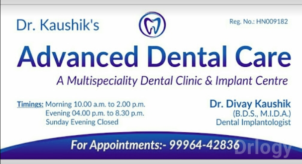 Dr. Kaushik'S Advanced Dental Care Images/Photos, Vikas Nagar, Panipat Dr. Kaushik'S Advanced Dental Care Images/Photos, Vikas Nagar, Panipat