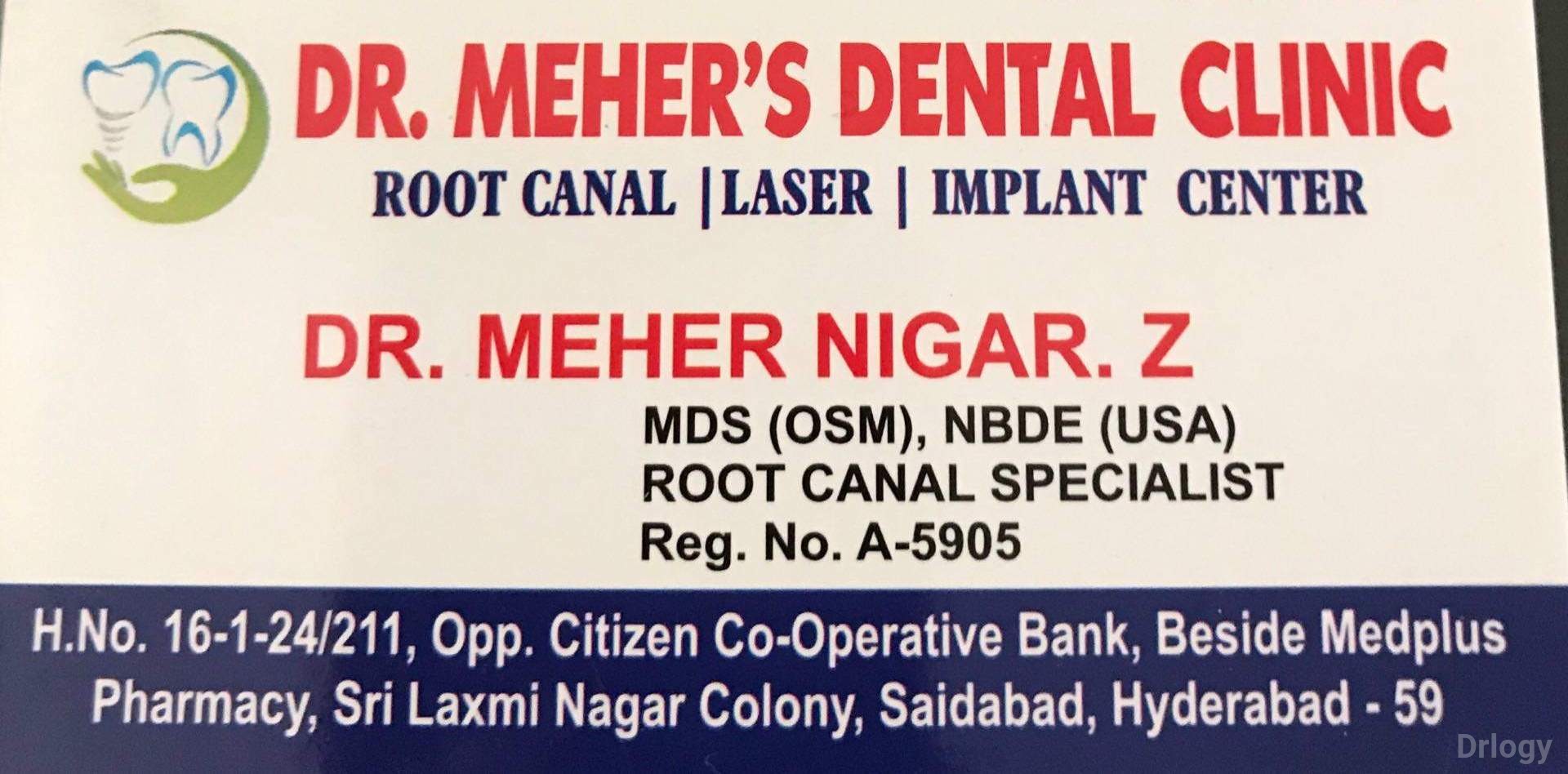 Dr. Meher'S Dental Clinic Images/Photos, Saidabad, Hyderabad