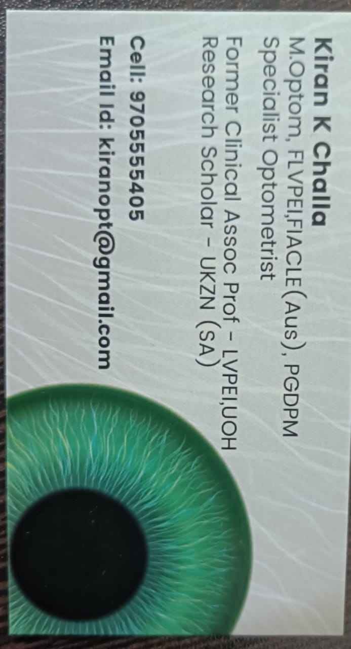 Hyderabad Contac Lens Centre Images/Photos, Padmarao nagar , Secunderabad, Hyderabad