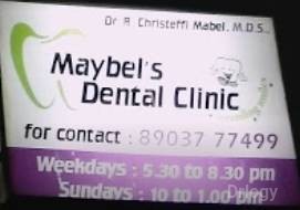 Maybel'S Dental Clinic Images/Photos, Velacheri, Chennai