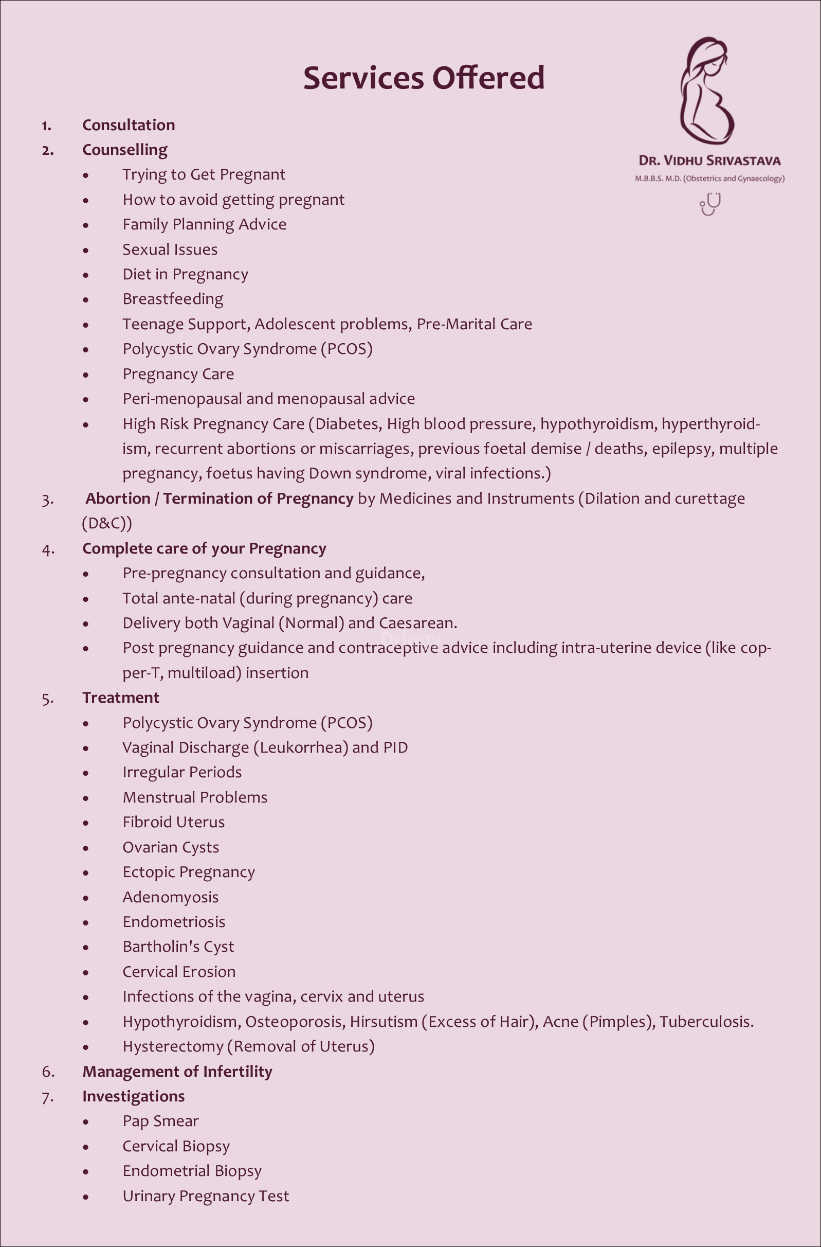 Dr. Vidhu Srivastava'S Obstetrics And Gynaecology Clinic Images/Photos, Rajajipuram, Lucknow