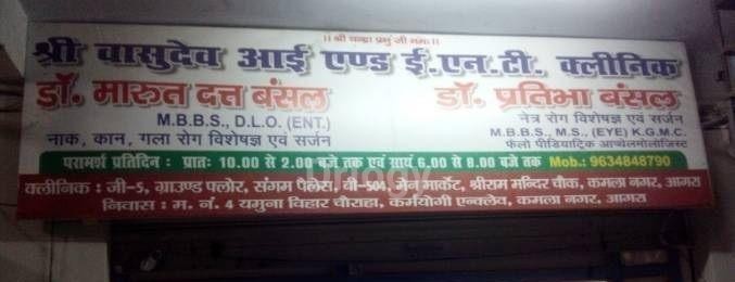 Shri Vasudev Eye And E.N.T Clinic Images/Photos, Kamla Nagar, Agra