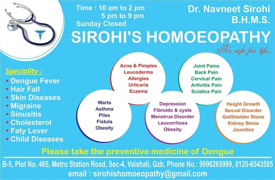 Sirohi'S Homoeopathy Images/Photos, Vaishali, Ghaziabad