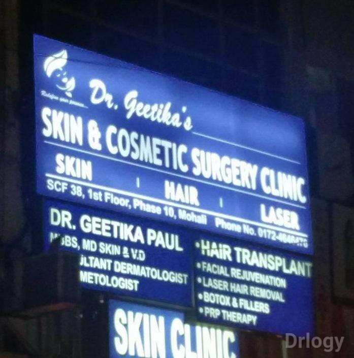 Dr Geetika's Skin & Cosmetic Surgery Clinic in Mohali