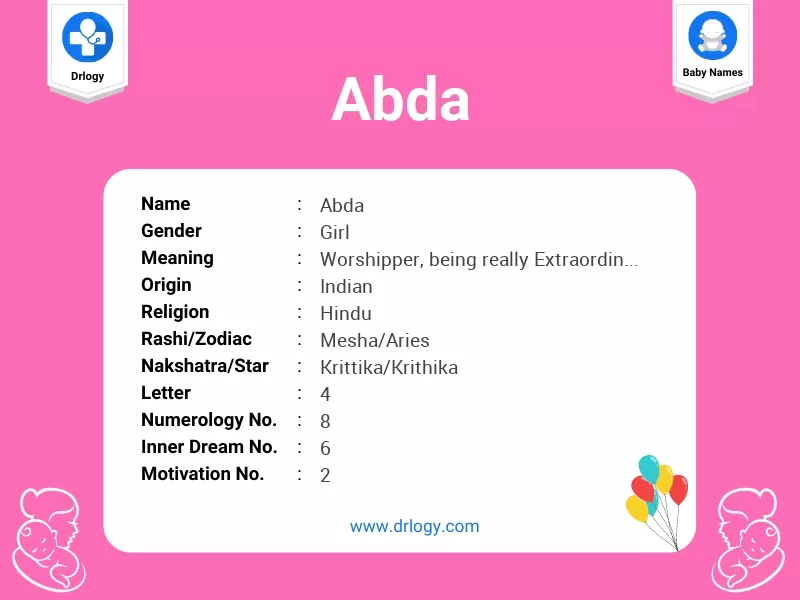 Abda Name Meaning