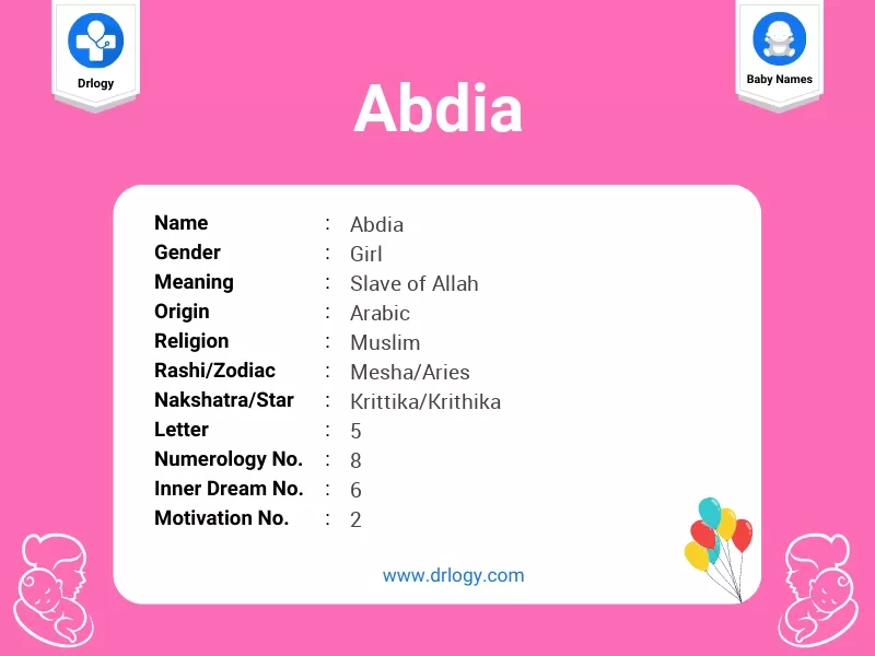 Abdia Name Meaning