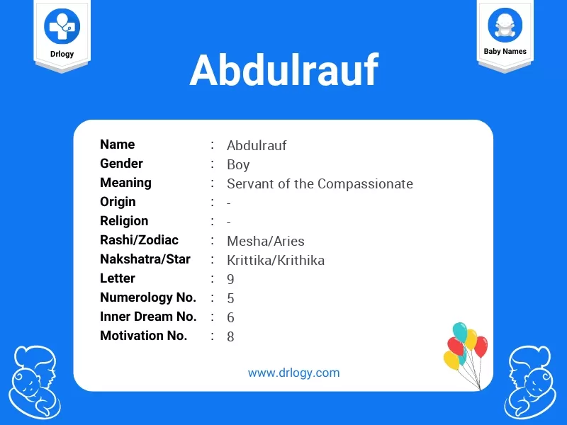Abdulrauf Name Meaning