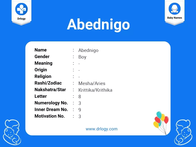 Abednigo Name Meaning
