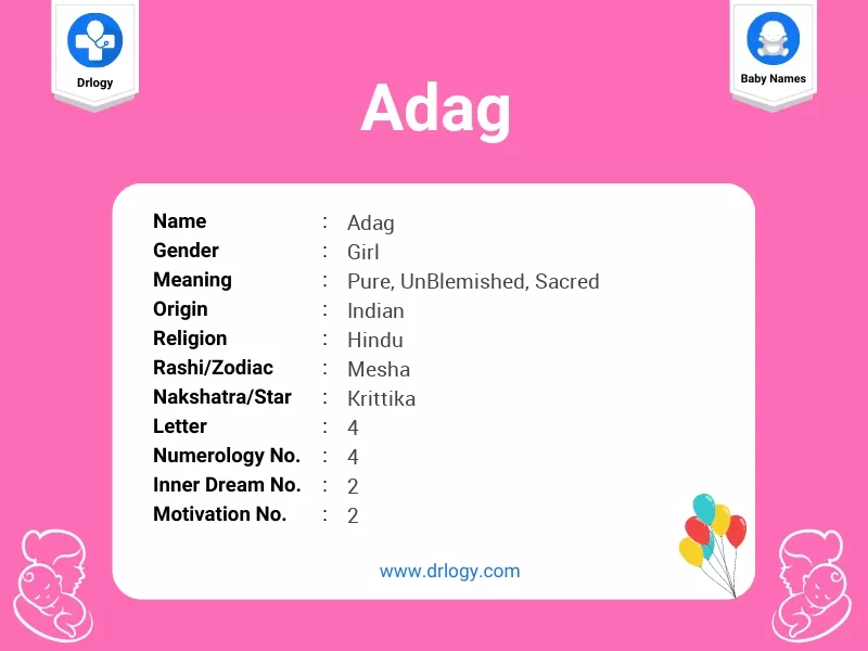 Adag Name Meaning