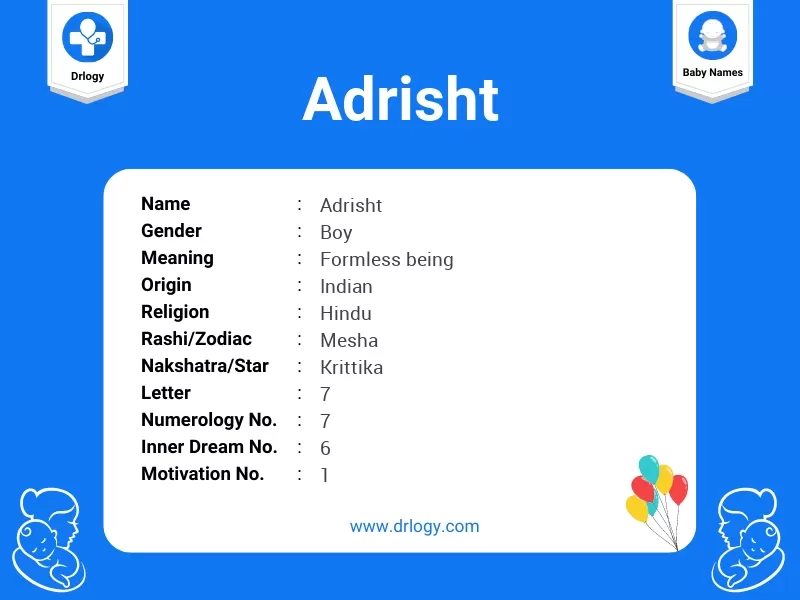Adrisht Name Meaning