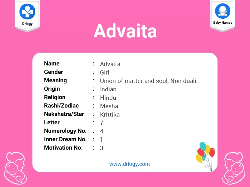 Advaita Name Meaning