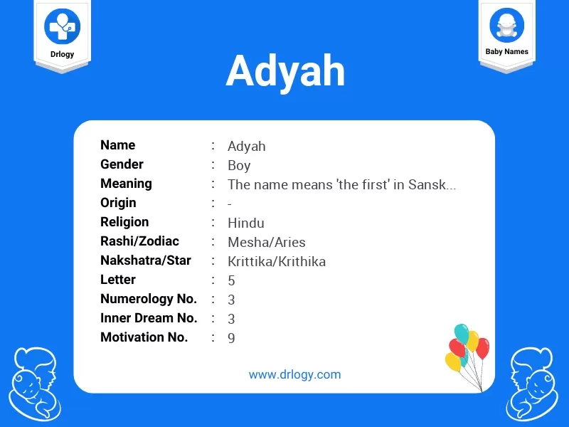 Adyah Name Meaning