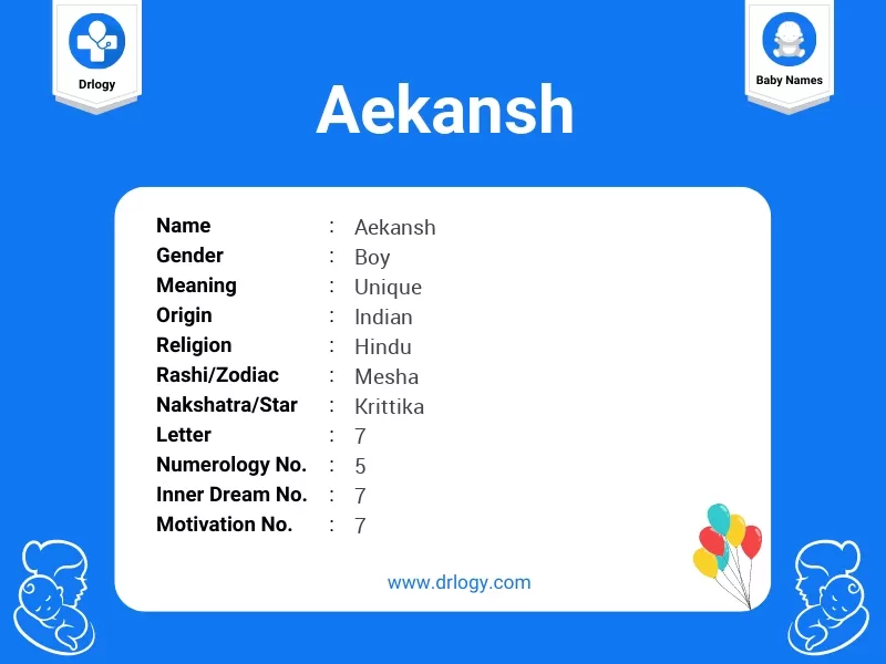 Aekansh Name Meaning