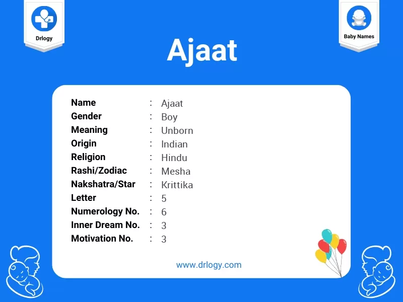 Ajaat Name Meaning