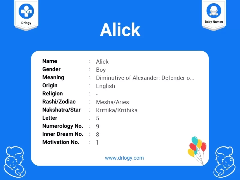 Alick Name Meaning
