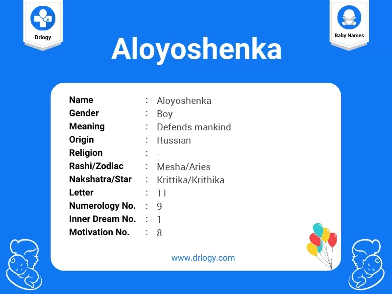 Aloyoshenka Name Meaning