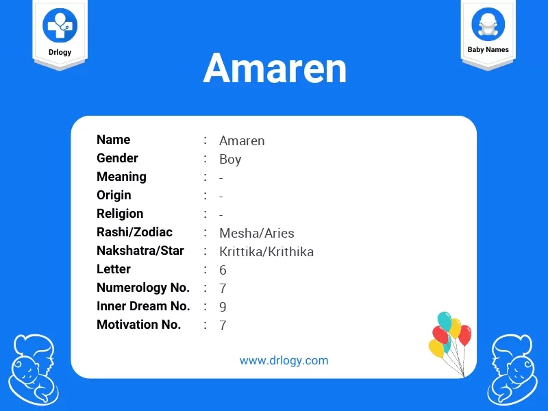 Amaren Name Meaning