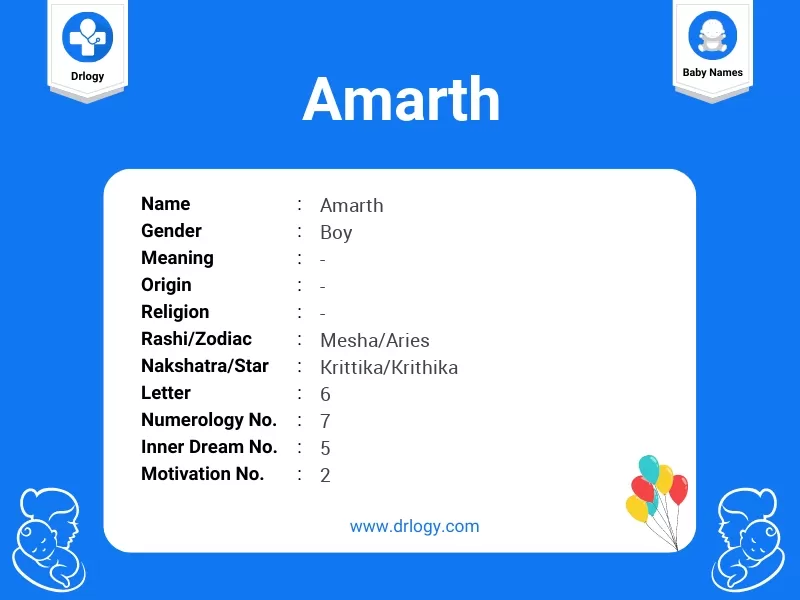 Amarth Name Meaning