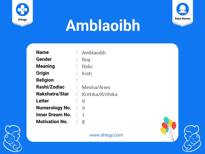 Amblaoibh Name Meaning