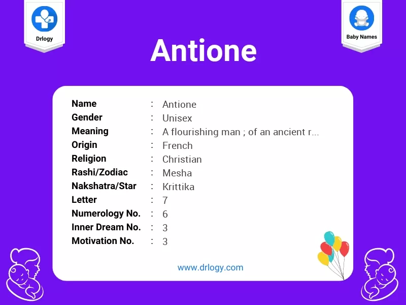 Antione Name Meaning