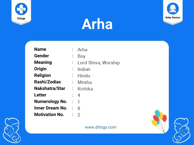 Arha Name Meaning