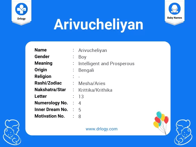 Arivucheliyan Name Meaning