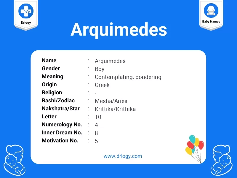 Arquimedes Name Meaning