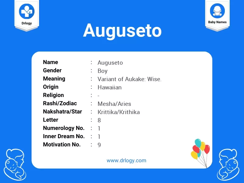 Auguseto Name Meaning