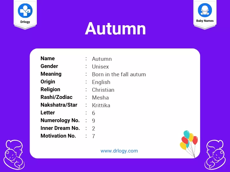 Autumn Name Meaning