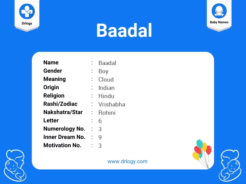 Baadal Name Meaning