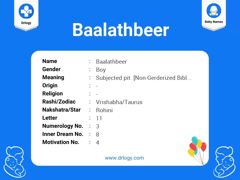 Baalathbeer Name Meaning