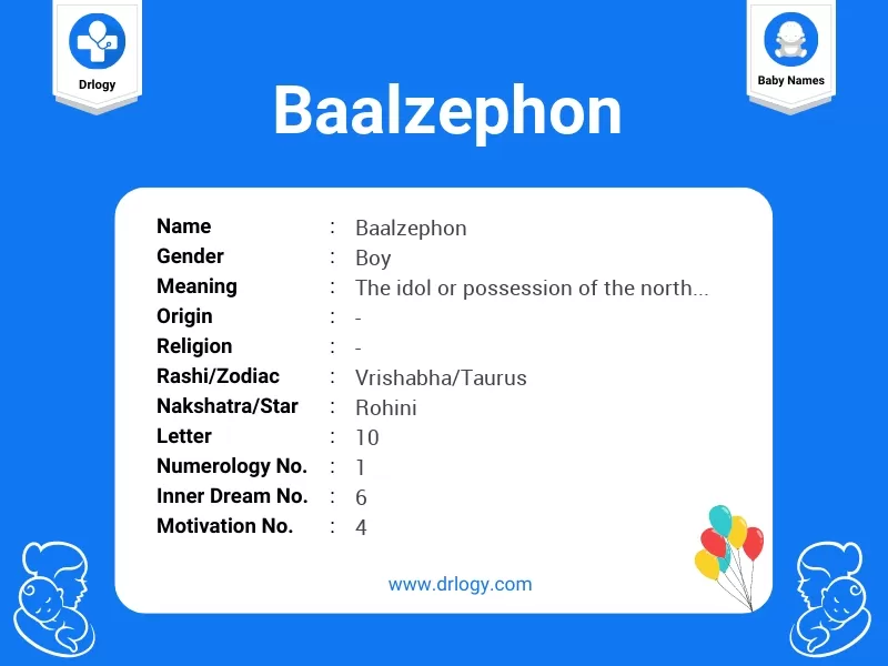 Baalzephon Name Meaning