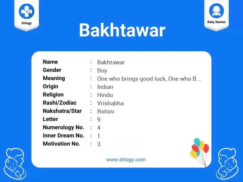 Bakhtawar Name Meaning