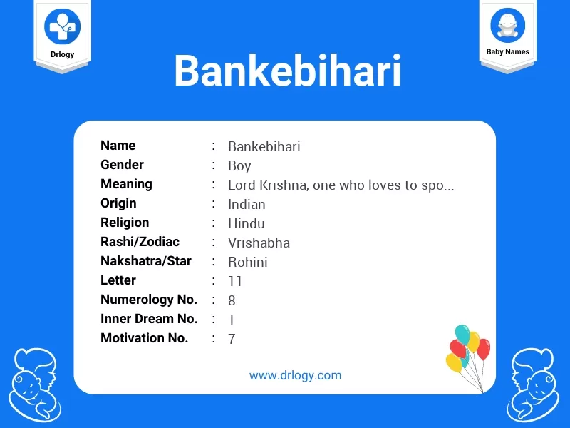 Bankebihari Name Meaning
