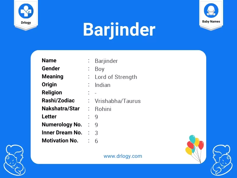 Barjinder Name Meaning