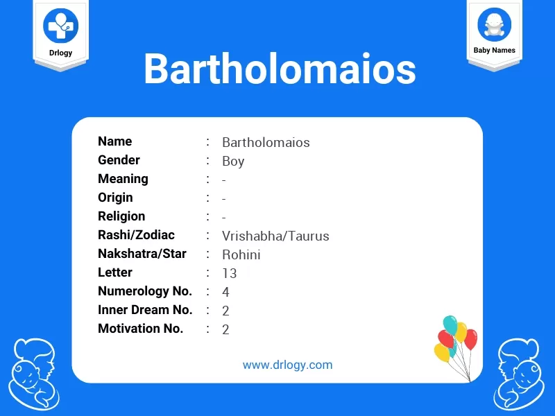 Bartholomaios Name Meaning