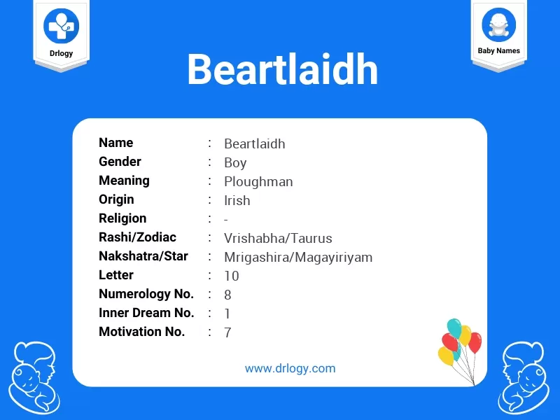 Beartlaidh Name Meaning