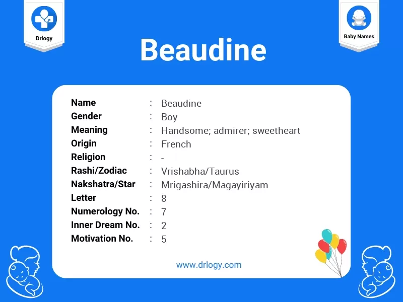 Beaudine Name Meaning