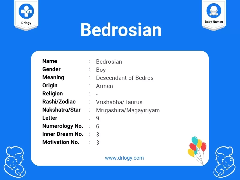 Bedrosian Name Meaning