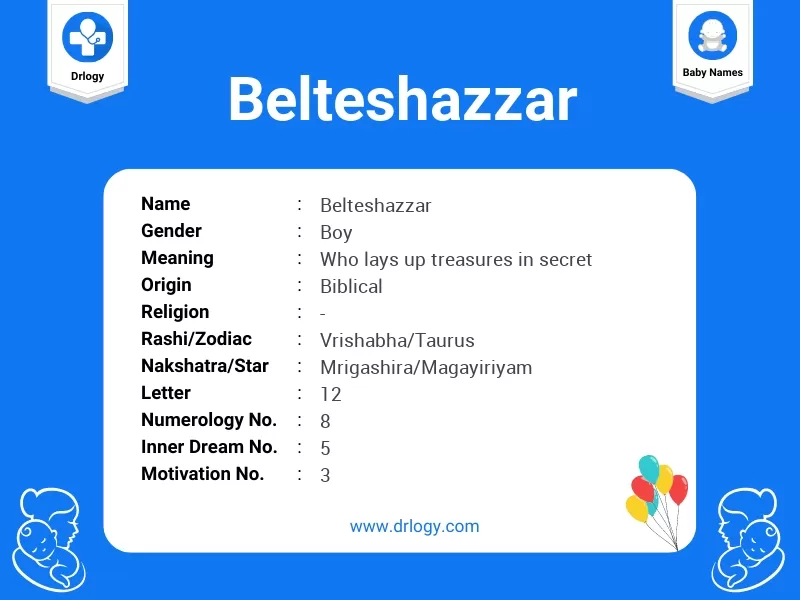 Belteshazzar Name Meaning