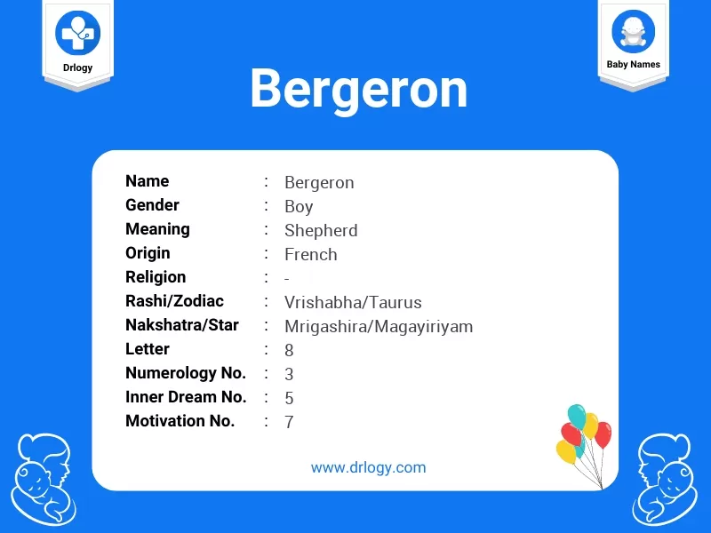 Bergeron Name Meaning